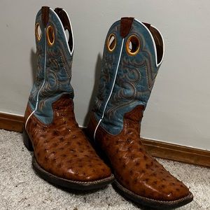 Ariat cowboy boots. Full quill ostrich. Size 10.5. Maybe worn 6 times.